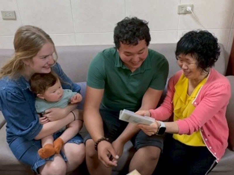 I once held you just like I am holding your son now.(Subject Image)